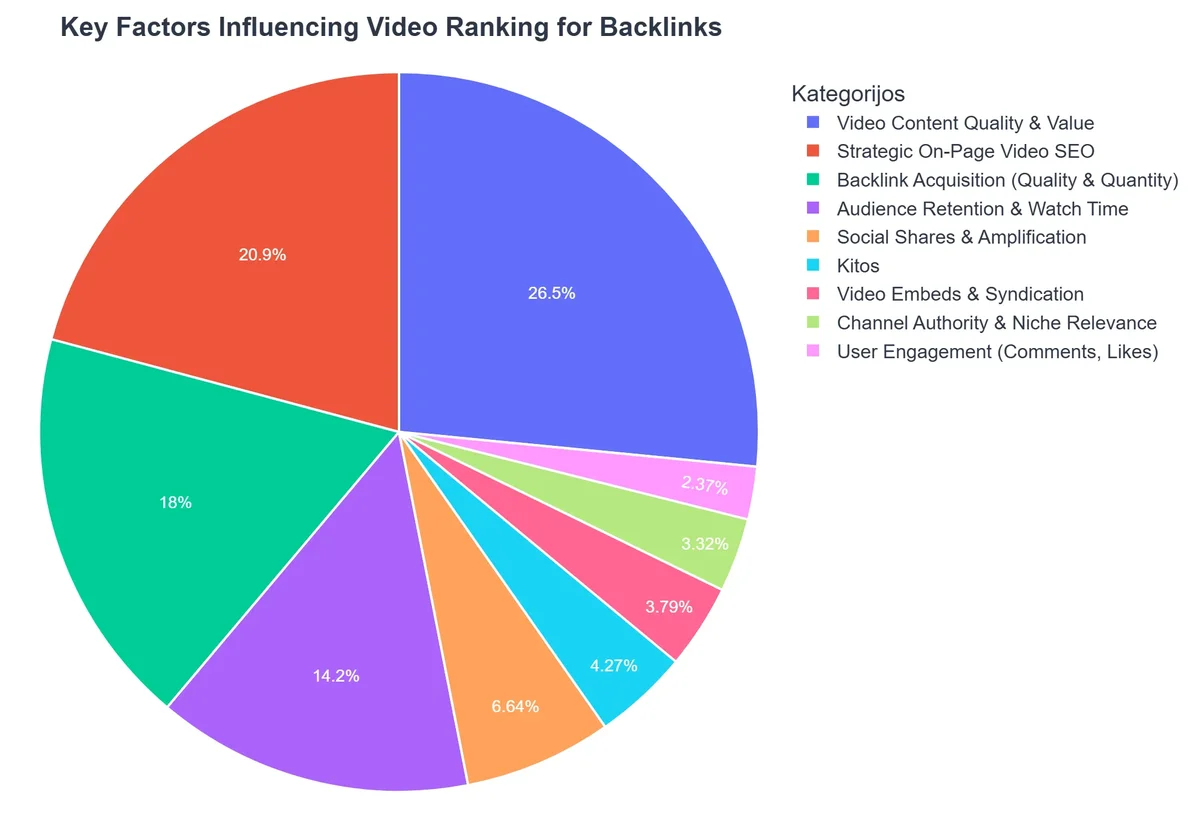 Key Factors Influencing Video Ranking for Backlinks