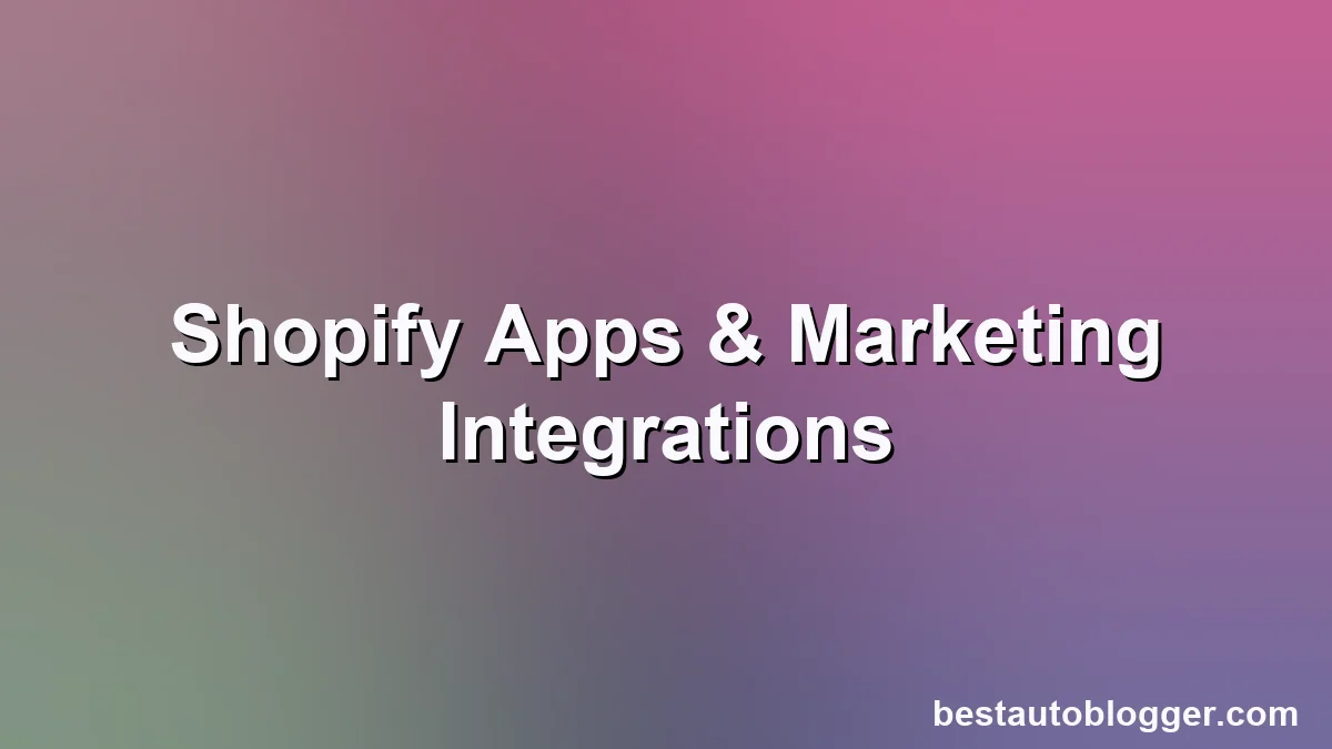 Interconnected digital tools and apps optimizing an online Shopify store.