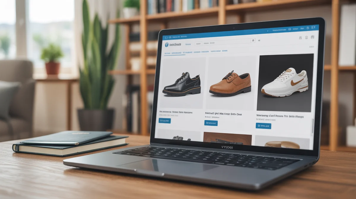 A vibrant e-commerce website interface built with WordPress, displaying products and interconnected services.
