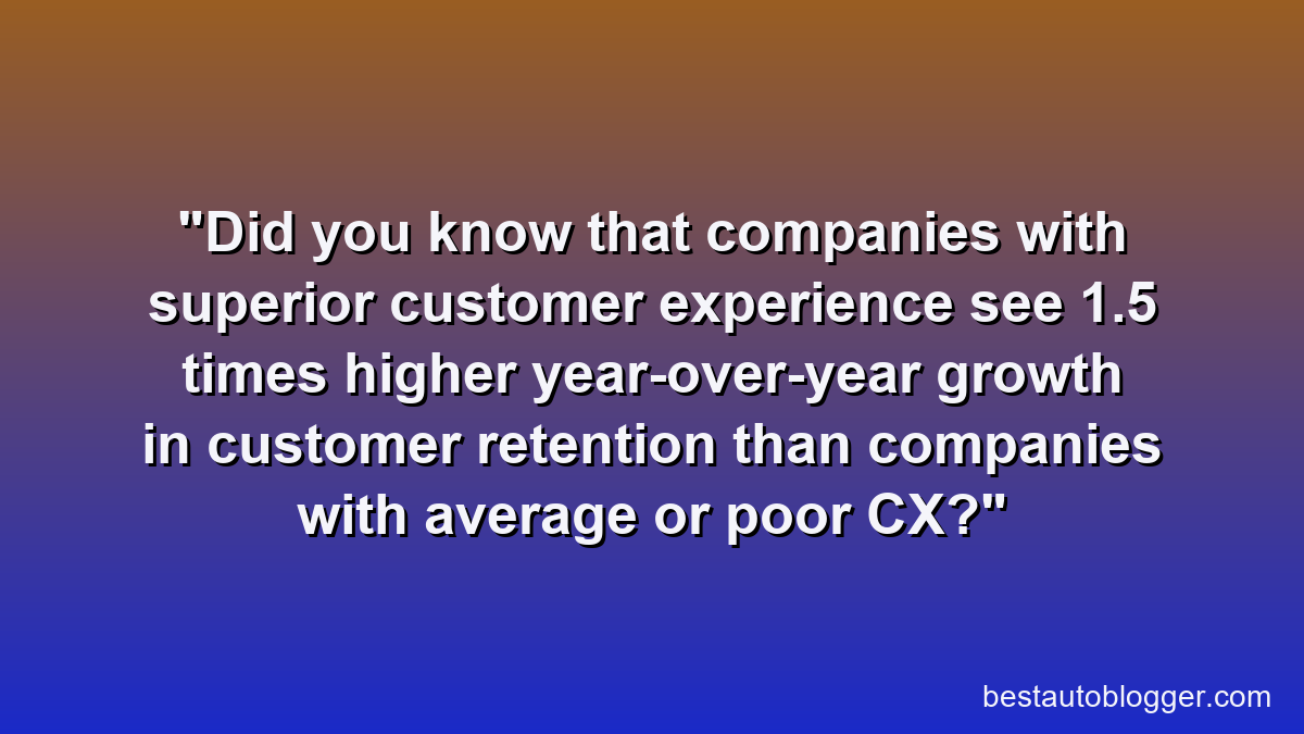 Did you know that companies with superior customer experience see 1.5 times higher year-over-year growth in customer retention than companies with average or poor CX?