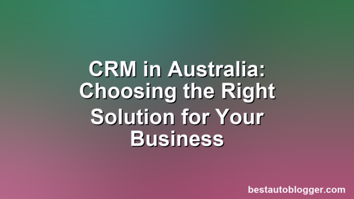 An Australian business professional comparing CRM solutions on a digital interface.