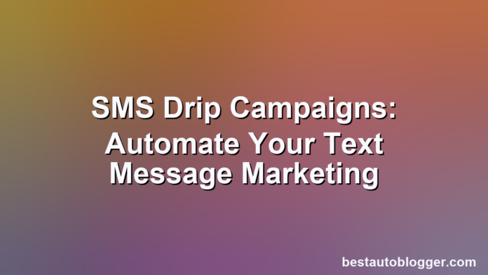 Automated text messages flowing in a sequence to multiple smartphones.